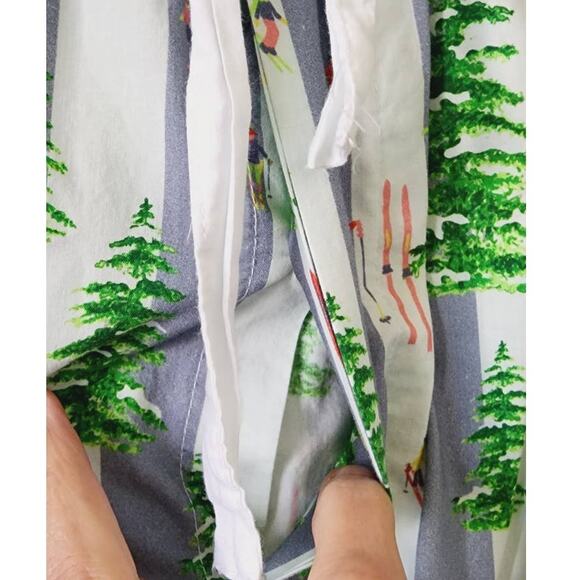 Sant And Abel x Gray Malin Snow Blue Long-Sleeve Pajama Set XL - Picture 10 of 10